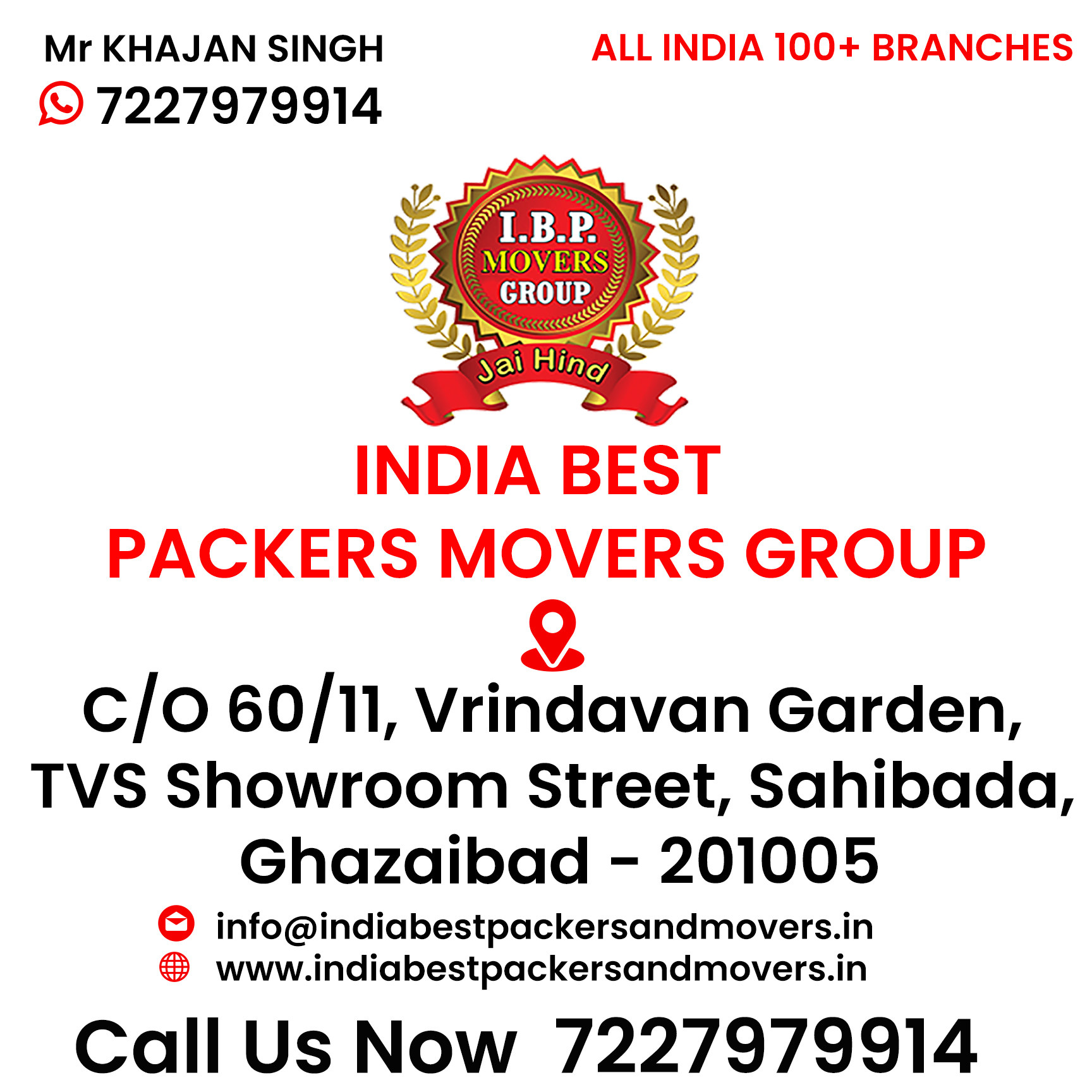 IBP Packers and Movers Ghaziabad 7227979914